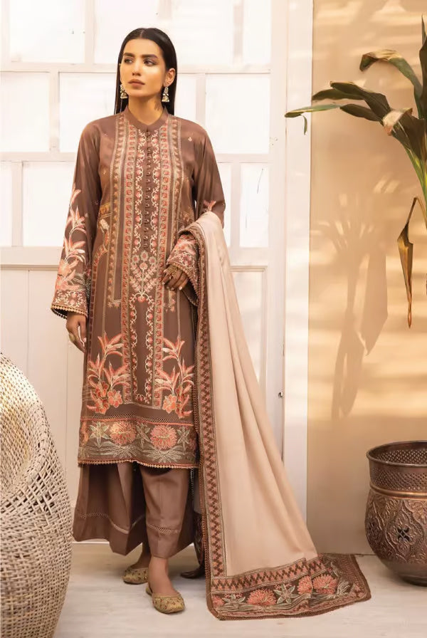 3 Piece Stitched Suits By Johra Arzin - 08