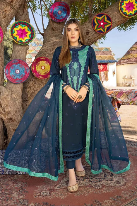 Reem By Charizma 3 Piece Stitched Suit - 01