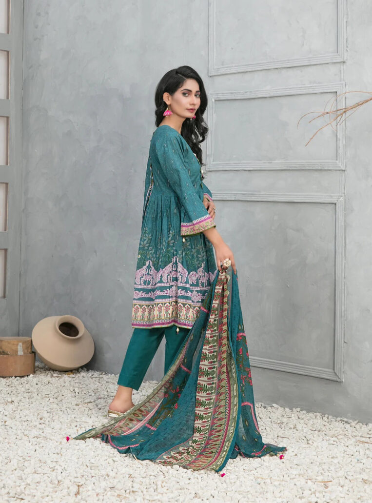 3Piece Stitched Suit By Tawakkal Devina - 01 - Image 2