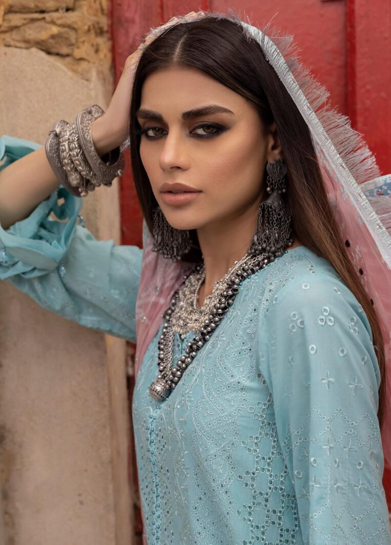Nureh Bazaar 3 Piece Stitched Suit - 06 - Image 3