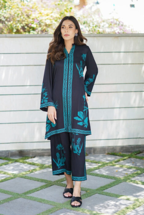 2 Piece Stitched Digital Printed Marina Suit From Sahar Print Edit Fall '24 - 01