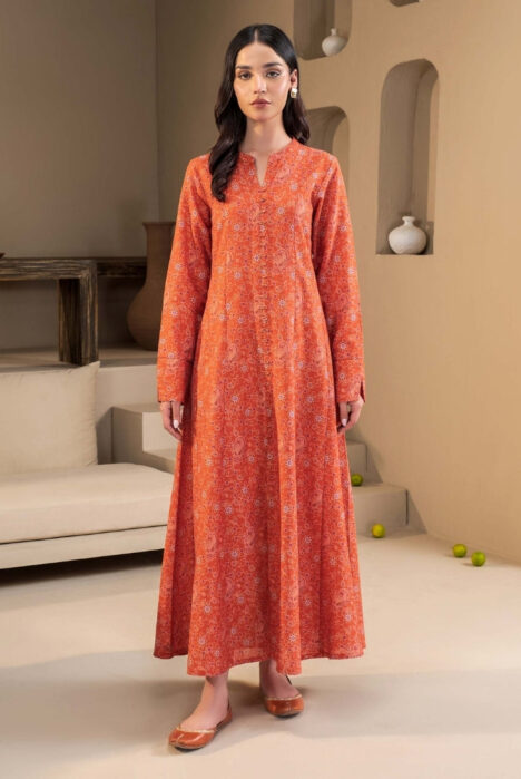 1 Pc Stitched Printed Khaddar Shirt By Limelight Winter Collection - 10