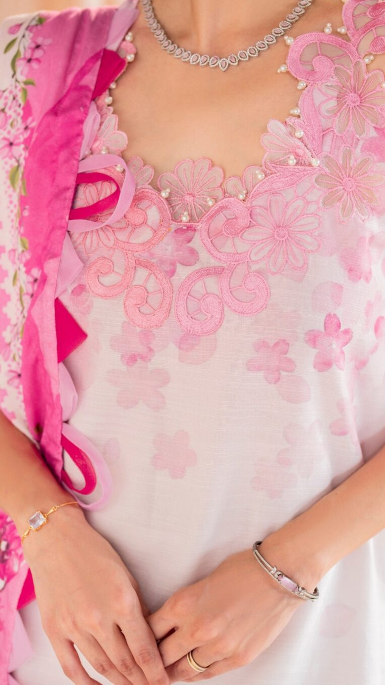 3 Piece Stitched Embroidered Digital Printed Suit | Winter Meraki'24 Vol'1 By Asifa & Nabeel - Fleur - Image 2