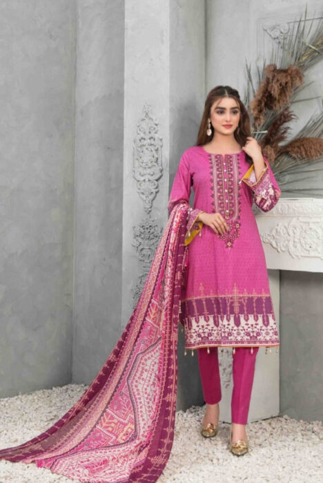 3Piece Stitched Suit By Tawakkal Devina - 10