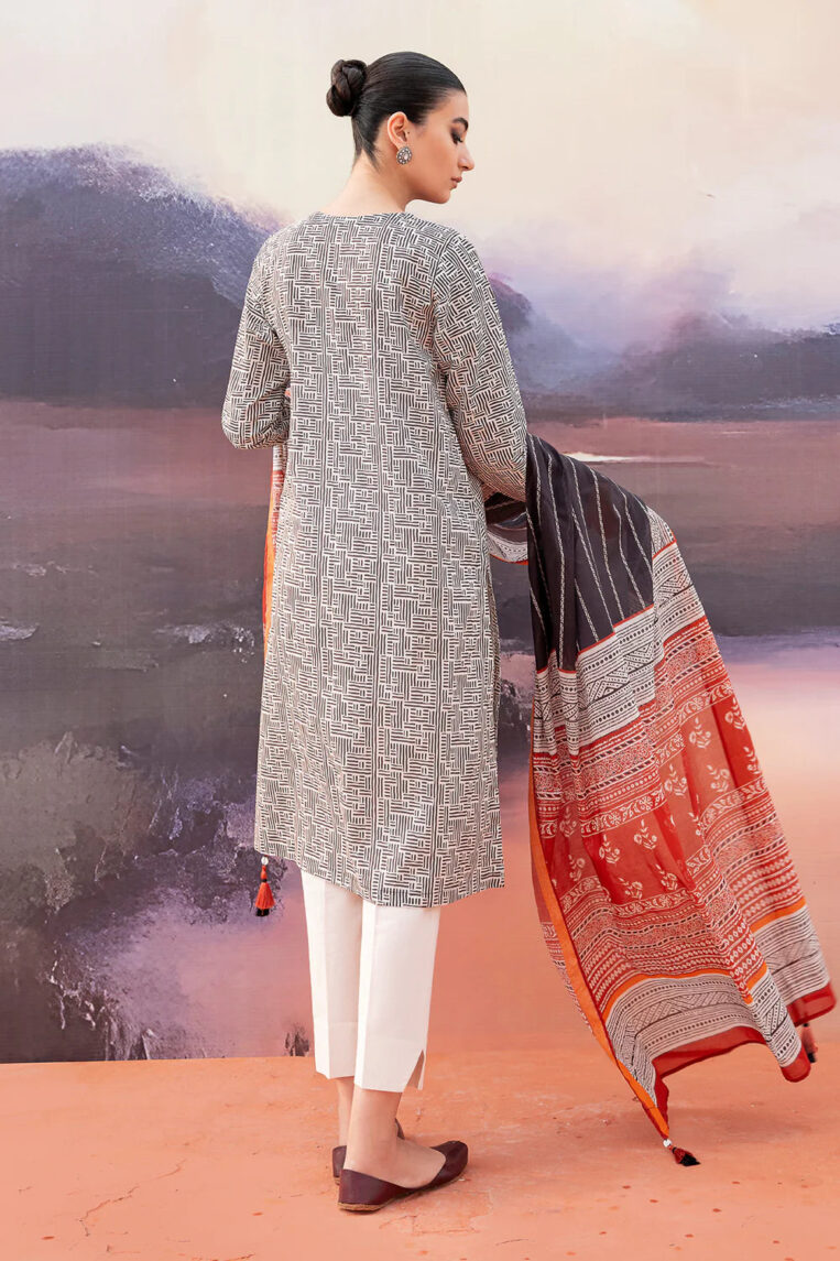 Sahar Print Edit 3 Piece Stitched Suit - 05 - Image 2