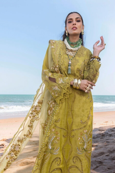 Saira Shakira 3 Piece Luxury Lawn Collection'25-SAMARA-A