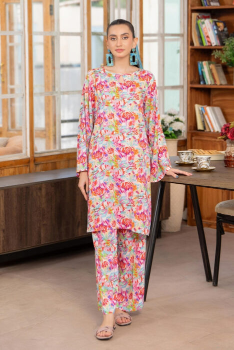 2 Piece Stitched Winter Linen Suit From Evie By Binaas - 11