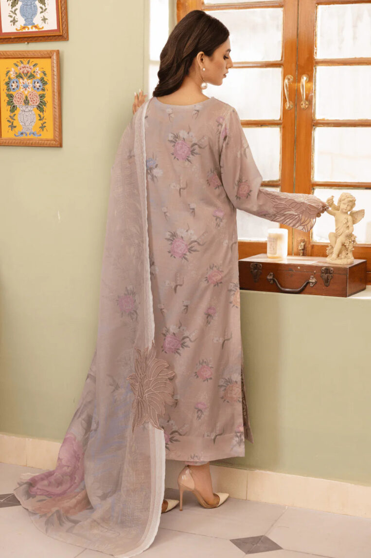 Dastaan By Iznik 3 Piece Stitched Suit - SHIMAZ - Image 2