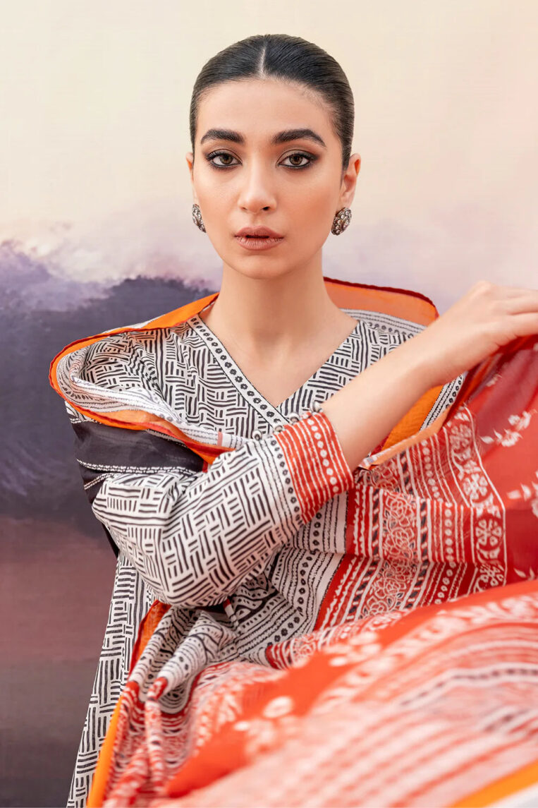 Sahar Print Edit 3 Piece Stitched Suit - 05 - Image 3