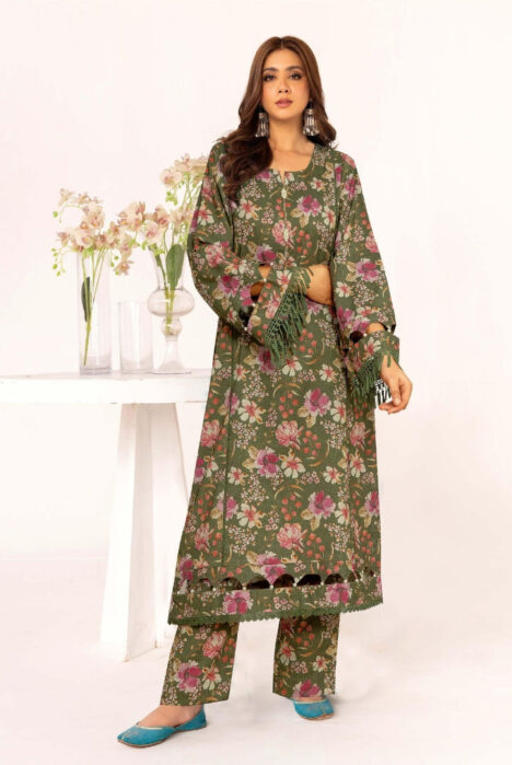 2 Piece Stitched Printed Winter Suits Collection From Inaaya By Johra - 12
