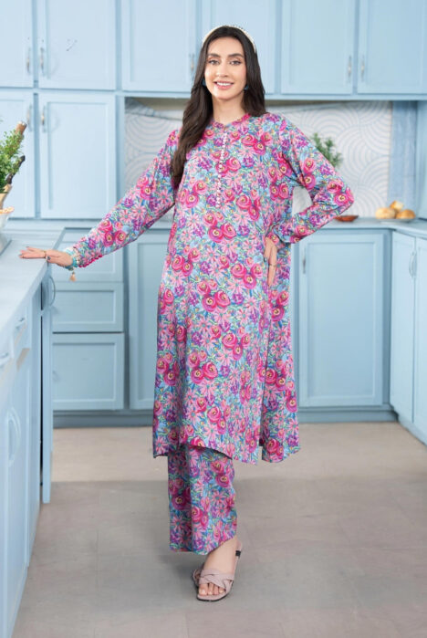 2 Piece Stitched Linen Suit From Manan By Binaas - 12