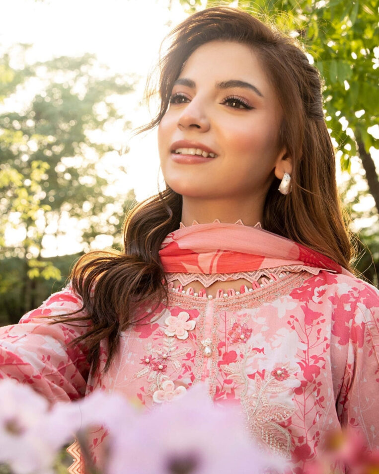 3 Piece Stitched Embroidered Lawn Suit From Maria.B By M.Basics Eid Collection'25-12 - Image 3