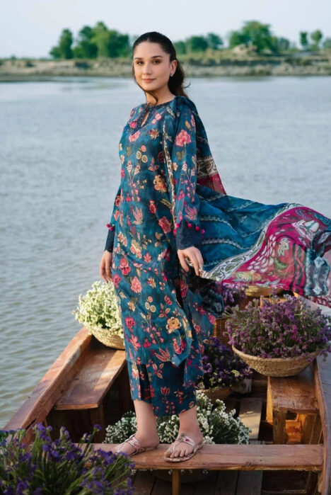 3 Piece Stitched Embroidered Suit By Ravi Kinare Collection From M.Basics By Maria.B - 12