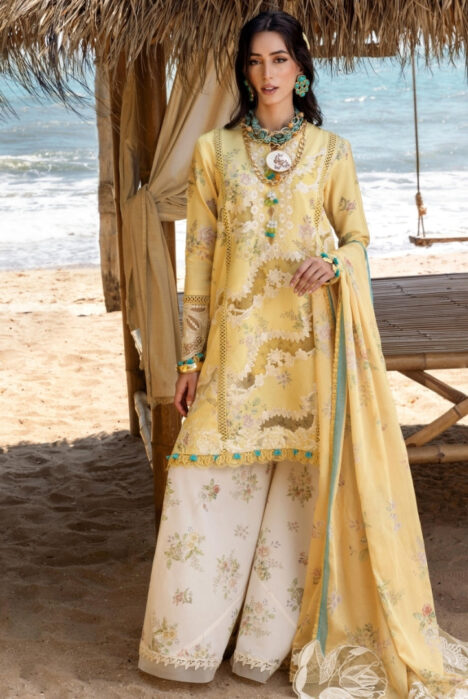 Saira Shakira 3 Piece Luxury Lawn Collection'25-SERENA-A
