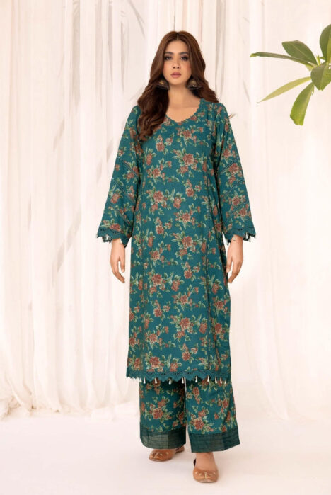 2 Piece Stitched Printed Winter Suits Collection From Inaaya By Johra - 13