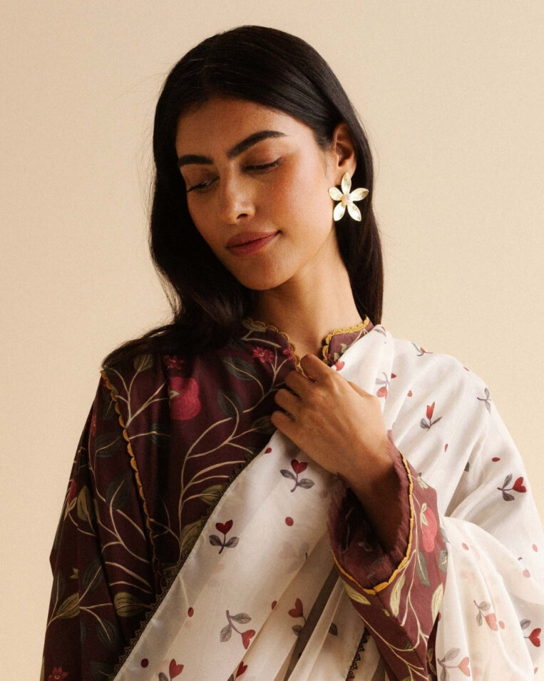 Coco Prints Drop Two By Zara Shahjahan 3 Piece Stitched Suit - 13 - Image 2