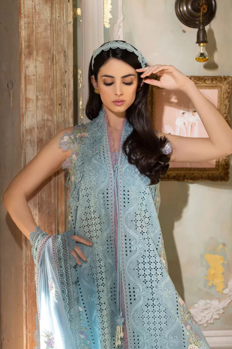 3 Piece Stitched Suit Luxury Lawn By Sobia Nazir - AN-00712 - Image 2