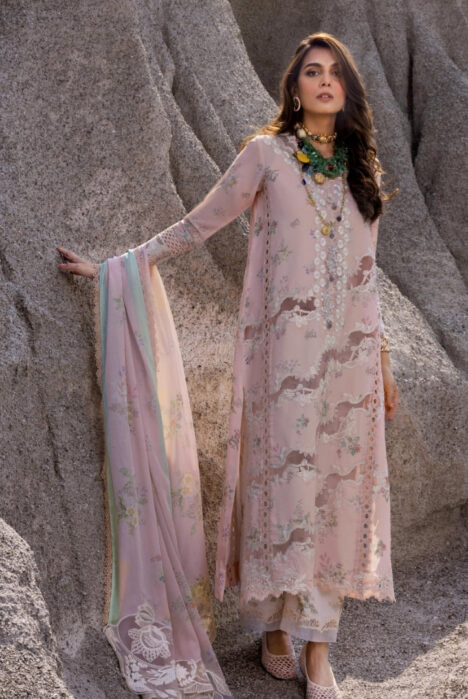 Saira Shakira 3 Piece Luxury Lawn Collection'25-SERENA-B