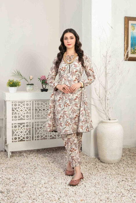 2 Piece Stitched Digital Printed Lawn Suit From Nada By Tawakkal - 14