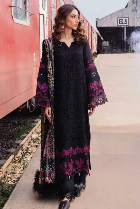 Nureh Maya Linen 3Piece Stitched Suit – 01