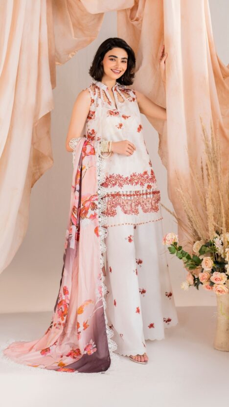 3 Piece Stitched Embroidered Digital Printed Suit | Winter Meraki'24 Vol'1 By Asifa & Nabeel - Embroider