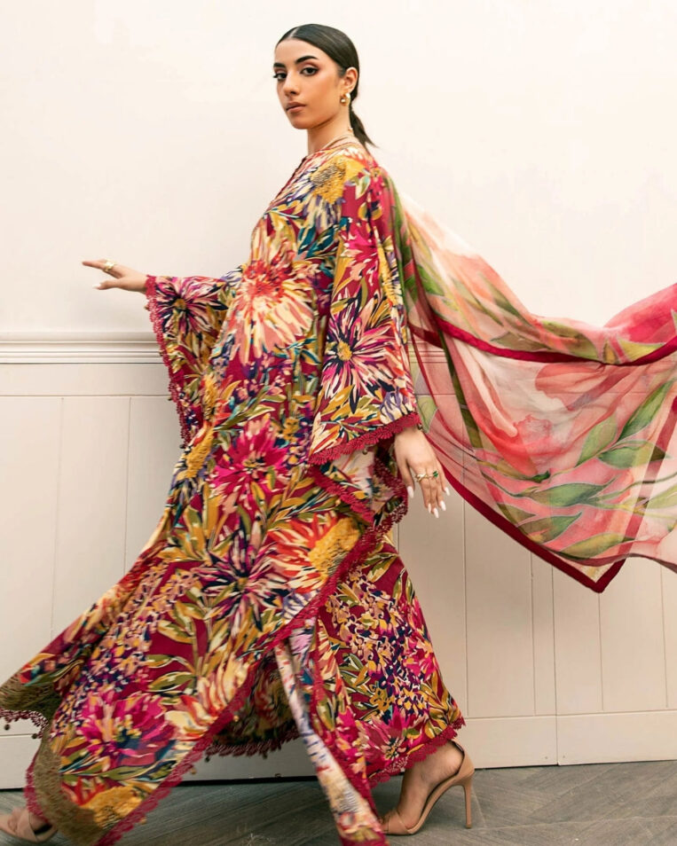 3 Piece Stitched Embroidered Lawn Suit From Maria.B By M.Basics Eid Collection'25-15 - Image 2