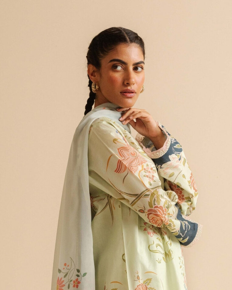 Coco Prints Drop Two By Zara Shahjahan 3 Piece Stitched Suit - 15 - Image 2