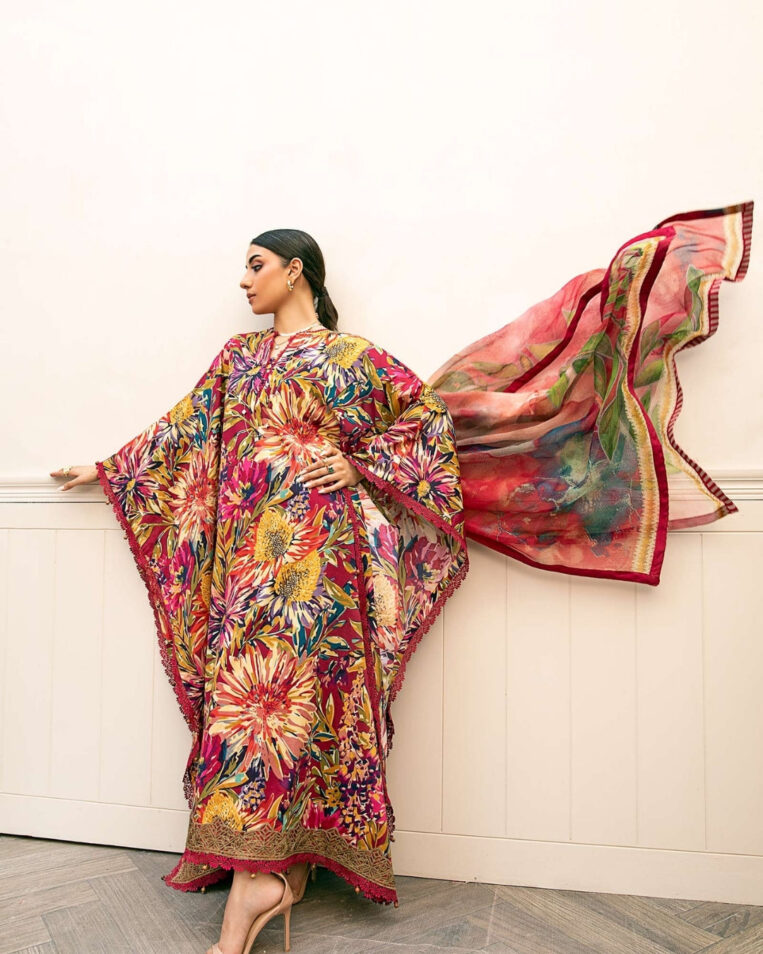 3 Piece Stitched Embroidered Lawn Suit From Maria.B By M.Basics Eid Collection'25-15 - Image 3