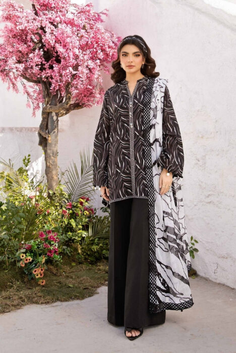 3 Piece Stitched Embroidered Suit From M.Basics By Maria.B Lawn Vol'1 Collection - 16