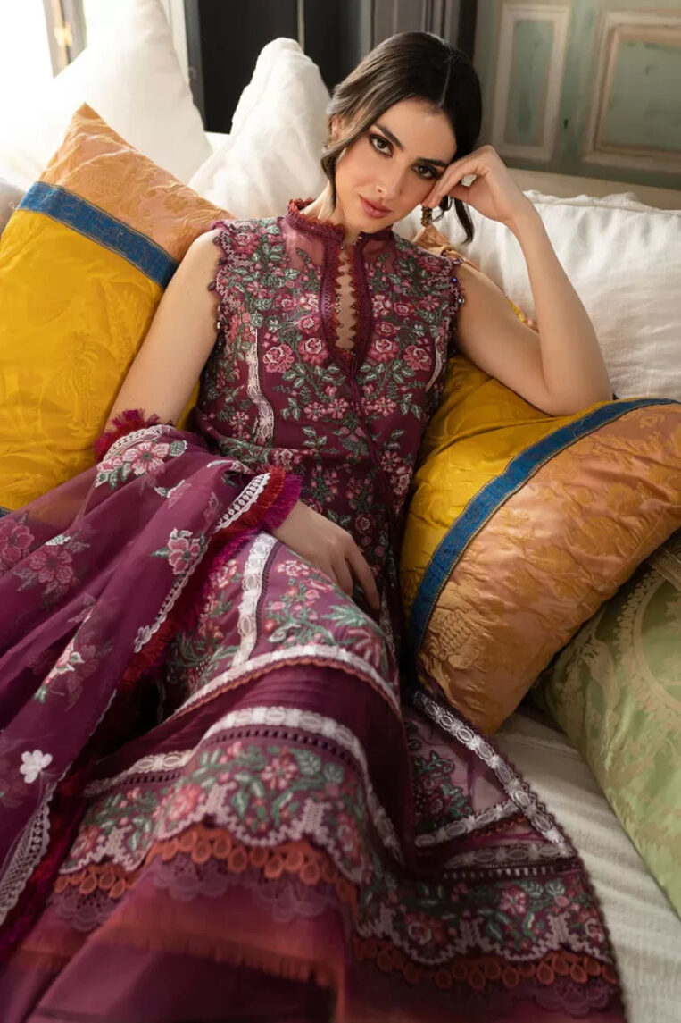 3 Piece Stitched Suit Luxury Lawn By Sobia Nazir - AN-00711 - Image 2