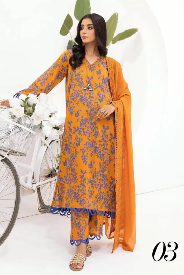 Mahee's By Riaz Arts 3 Piece Stitched Suit - 07 - Image 2