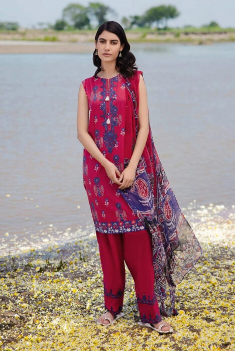 3 Piece Stitched Embroidered Suit By Ravi Kinare Collection From M.Basics By Maria.B - 18