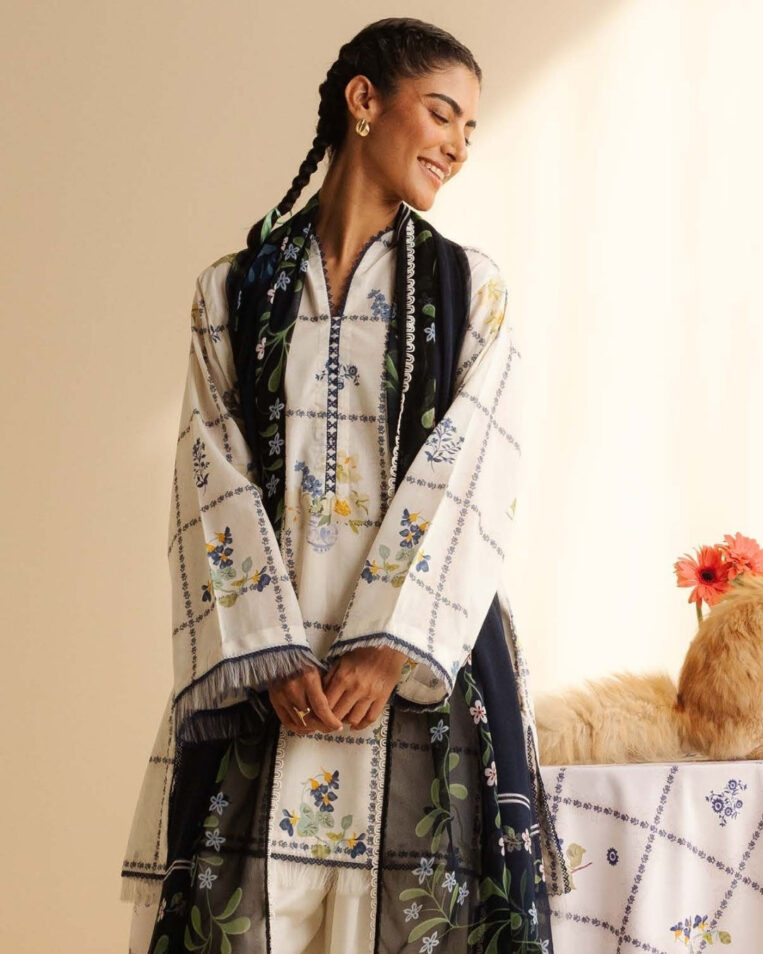 Coco Prints Drop Two By Zara Shahjahan 3 Piece Stitched Suit - 18 - Image 5