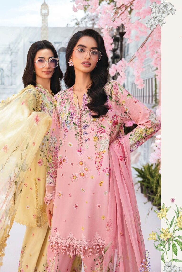 3 Piece Stitched Embroidered Lawn Suit From Maria.B By M.Prints Eid Edit Collection'25 - 02 - Image 2