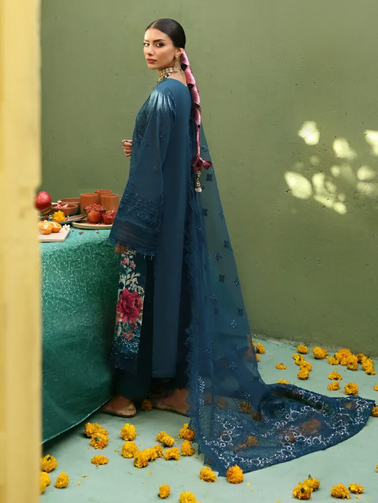 Nureh Mehmaan Nawazi 3 Piece Stitched Suit - 02 - Image 2