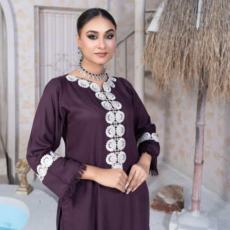 2 Piece Stitched Luxury Embroidered Suits Collection From Iqra By Anarkali - 02 - Image 4