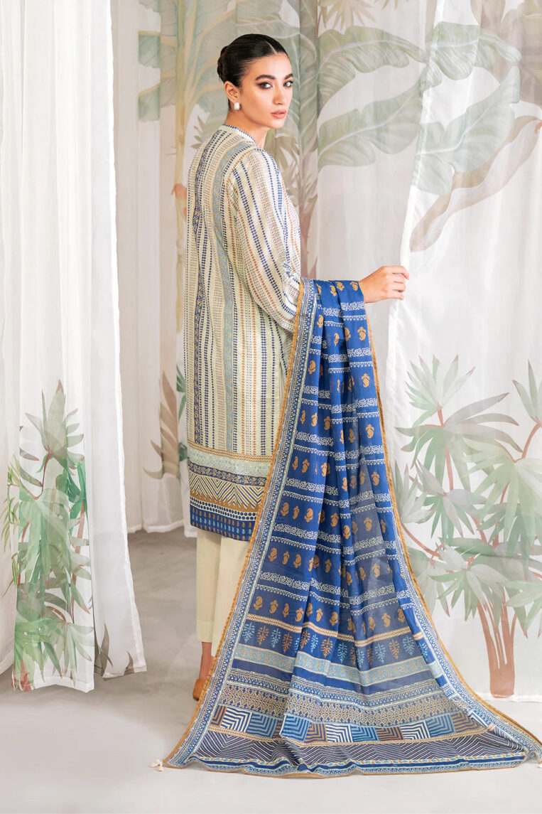 Sahar Print Edit 3 Piece Stitched Suit - 08 - Image 2