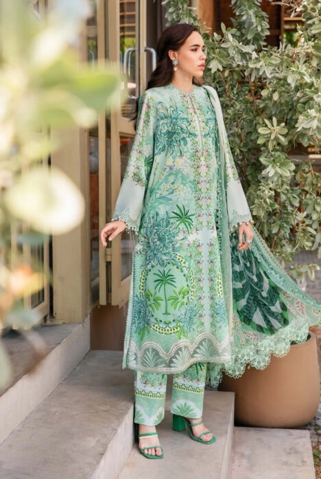 3 Piece Stitched Printed Lawn Suit From Maria.B M.Prints Spring Summer'25 Collection - 20