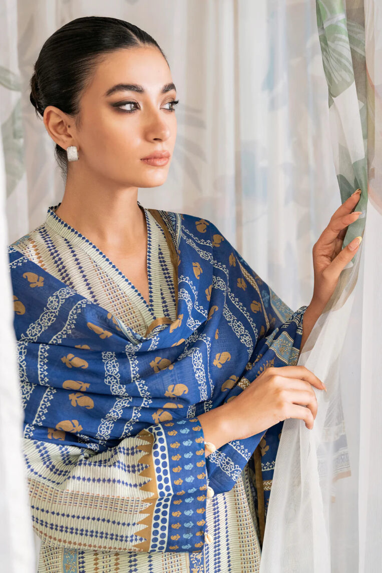Sahar Print Edit 3 Piece Stitched Suit - 08 - Image 3