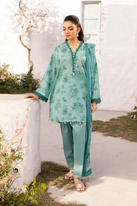 3 Piece Stitched Embroidered Suit From M.Basics By Maria.B Lawn Vol'1 Collection - 21
