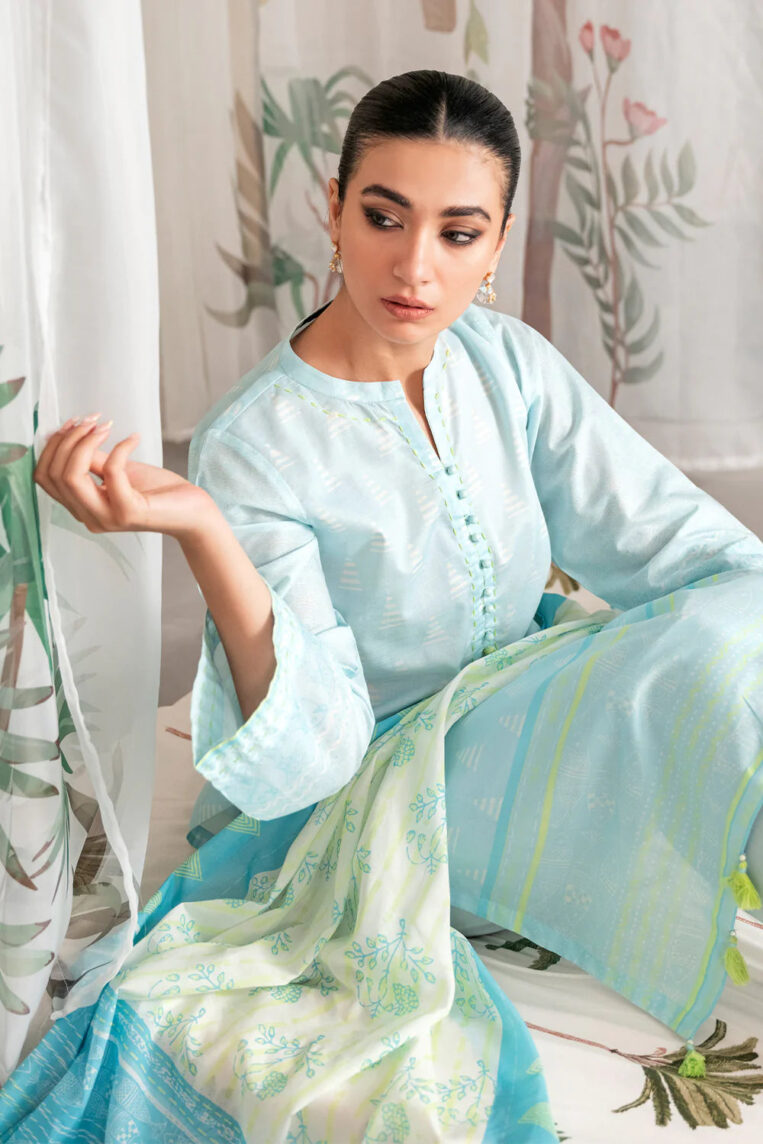 Sahar Print Edit 3 Piece Stitched Suit - 09 - Image 3