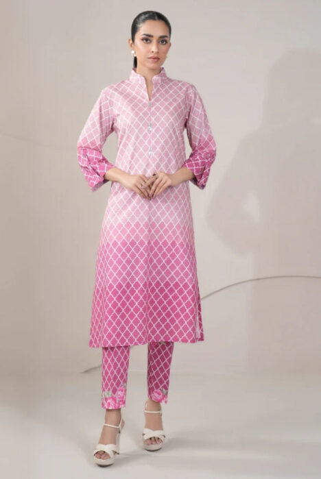 2 Pc Stitched Printed Lawn Suit By Limelight Summer Collection - 26