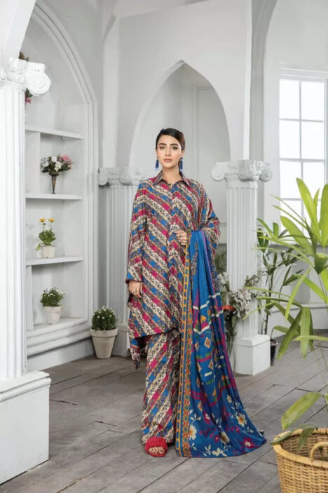 Johra Raiza 3 Piece Stitched Suit - 06