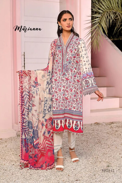3Piece Stitched Suit By Viva Anaya - MARIANNA