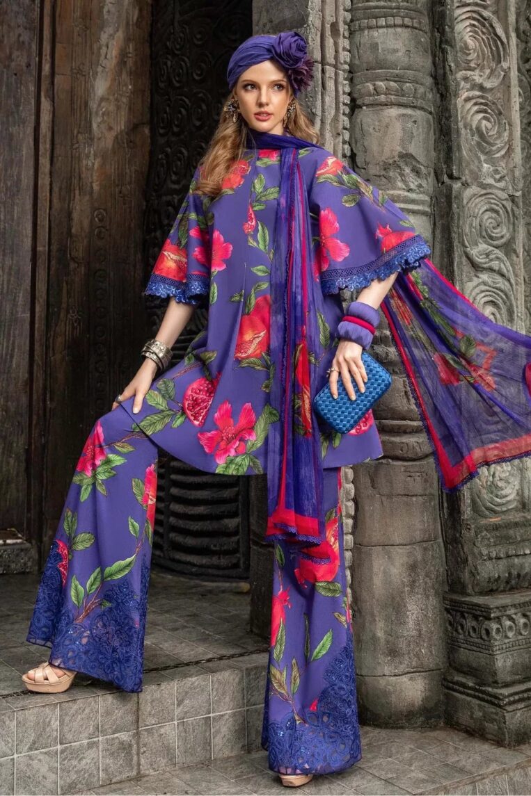 Maria.B M.Prints 3 Piece Stitched Suit - 15 - Image 3