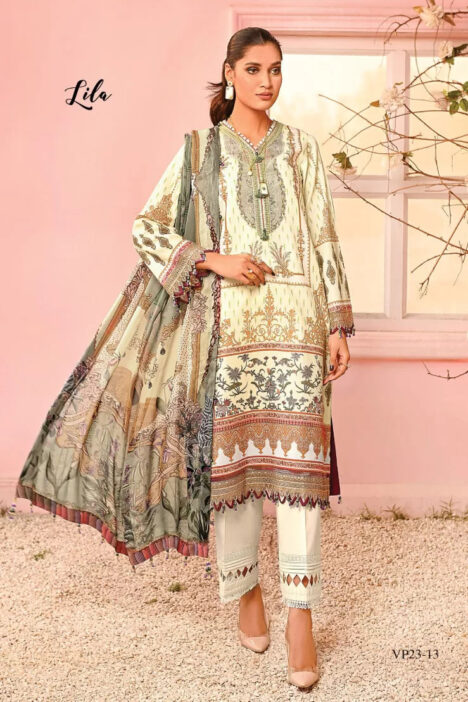 3Piece Stitched Suit By Viva Anaya - LILA