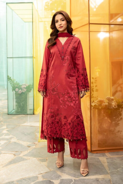 3 Piece Stitched Embroidered Suit From M.Basics By Maria.B Lawn Vol'1 Collection - 03