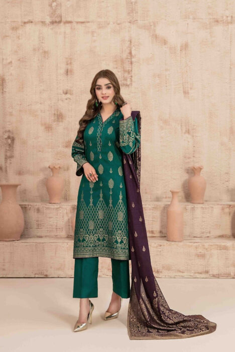 Dardina By Tawakkal 3 Piece Stitched Broshia Banarsi Lawn Suit - 03