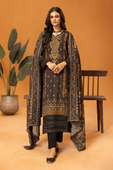 3 Piece Stitched Digital Printed Suits Collection From Roop By Johra - 03