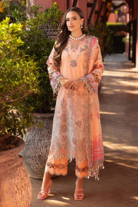 3 Piece Stitched Embroidered Lawn Suit From Charizma Sunshine Vol 1 Collection - 03